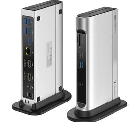 Cable Matters 14-Port Thunderbolt 3 Dockning station Dual HDMI DP 4K 60Hz 5xUSB-A 3.0, 1xGIGA LAN, 1xUSB-C 3.1 , 1xUSB-A 3.1, 2xSD/MicroSD, 2xAudio