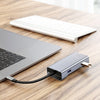 1 till 7 USB C Aluminium Dockningsstation 1xHDMI 4K 30Hz 1xRJ45 Giga Ethernet 2xUSB 3,1 5Gbp 1x USB C PD87W 1xSD/TF kortläsare silver