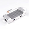 1 till 7 USB C Aluminium Dockningsstation 1xHDMI 4K 30Hz 1xRJ45 Giga Ethernet 2xUSB 3,1 5Gbp 1x USB C PD87W 1xSD/TF kortläsare silver