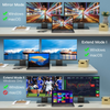 NÖRDIC USB-C till 2xHDMI adapter 4K30Hz 1xUSB-C 60W PD 1xUSB-A3.1 5Gbps MST dubbla HDMI USB type C adapter dual HDMI