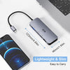 1 till 11 USB-C dockingsstation för trippla monitorer 2xHDMI 4K30Hz, 1xVGA  PD 100W Macbook M1 M2 Thunderbolt 3 & 4