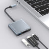 1 till 3 Dockningstation USBC to 1xDP 8K60Hz 1xUSBC 100W PD och 1xUSB-A 5Gbps