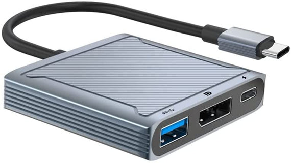 1 till 3 Dockningstation USBC to 1xDP 8K60Hz 1xUSBC 100W PD och 1xUSB-A 5Gbps