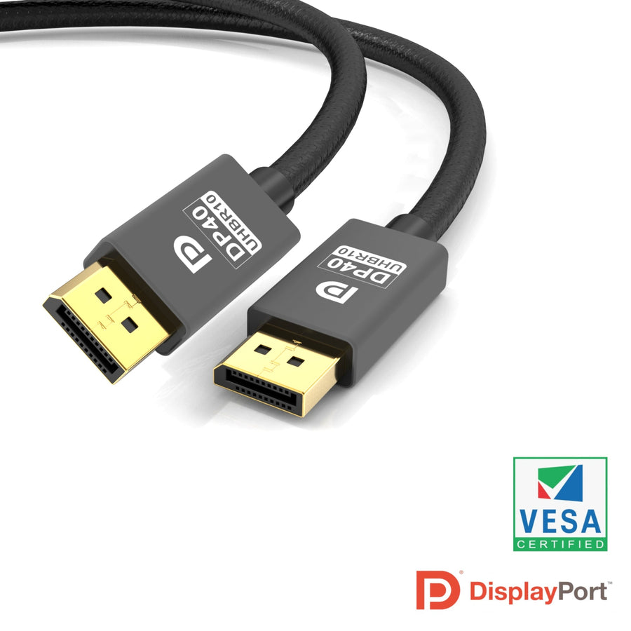 NÖRDIC CERTIFIED CABLES 3m VESA Certified Displayport 2.1 kabel DP40 UHBR10 40Gbps 8K60H 4K144Hz