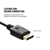 Adapter Displayport 1.2 hane till HDMI hona 4K 30Hz svart