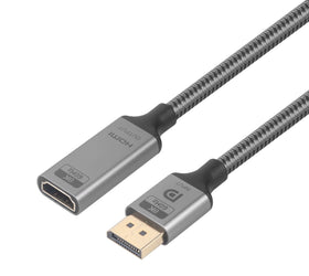 NÖRDIC 20cm Aktiv adapter Displayport1.4 hane till HDMI 8K60Hz hona