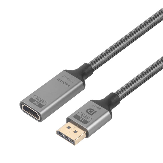 20cm Aktiv adapter Displayport1.4 hane till HDMI 8K60Hz hona