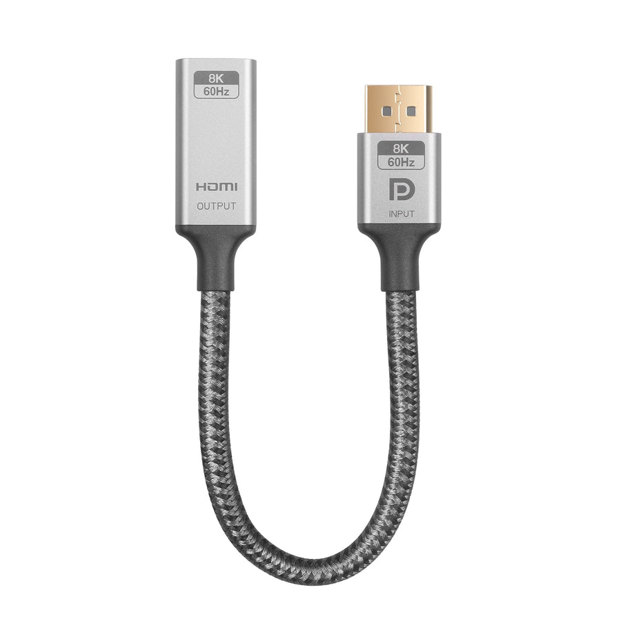 20cm Aktiv adapter Displayport1.4 hane till HDMI 8K60Hz hona