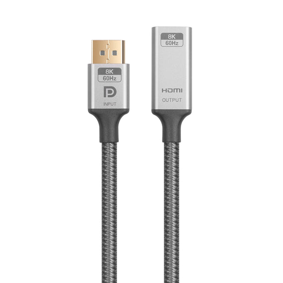 50cm Aktiv adapter Displayport1.4 hane till HDMI 8K60Hz hona