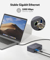 Dockningsstation Dual Monitor KVM Switch för bärbar dator och stationär dator, med HDMI & DisplayPort, USB-C MST Dual 4K@60Hz