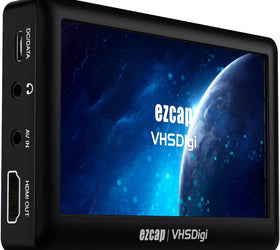 Ezcap Video till Digital Converter, CVBS Video Recorder med 4,3 tums LCD-skärm, Portable Composite CVBS AV Video Recorder Analog till Digital Converter