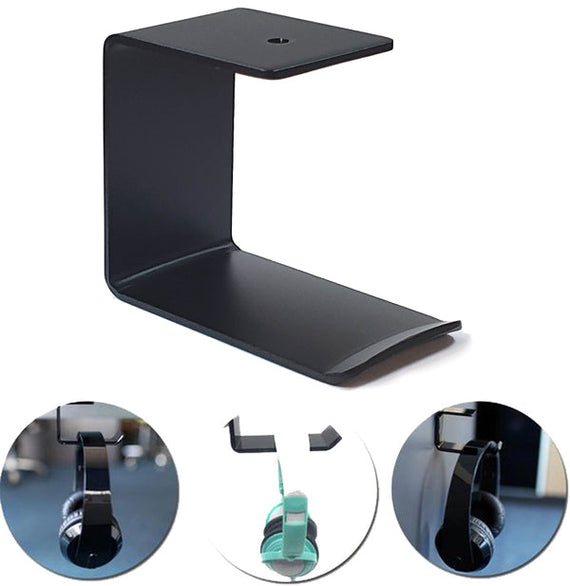 universell hörlurshållare metal med 3M självhäftande tjep