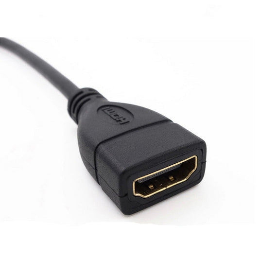 HDMI förlängningskabel 1m hane till hona svart 4K 30Hz 10,2 Gbps HDMI 1.4 HDMI High Speed WITH ETHERNET