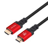 NÖRDIC CERTIFIED CABLES 3m Ultra High Speed HDMI 2.1 8K 60Hz 4K 120Hz 48Gbps Dynamic HDR eARC VRR nylonflätad kabel guldpläterad