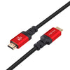 CERTIFIED CABLES 1,5m Ultra High Speed HDMI 2.1 8K 60Hz 4K 120Hz 48Gbps Dynamic HDR eARC Game Mode VRR Dolby ATMOS nylonflätad guldpläterad