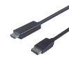 3m Displayport 1.2 till HDMI kabel UHD 4K i 30Hz 10,8Gbps för HDTV dubbelskärmad
