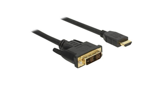 3m kabel HDMI High Speed till DVI-D Single Link 18+1 upplösning 1920x1200 60Hz 5,1Gbps Ren koppar 99,99%