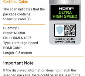 NÖRDIC CERTIFIED CABLES 50cm Ultra High Speed HDMI 2.1 8K 60Hz 4K 120Hz 48Gbps Dynamic HDR eARC VRR nylonflätad kabel guldpläterade kontakter