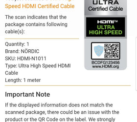 CERTIFIED CABLES 1m Ultra High Speed  HDMI2.1 8K 60Hz 4K 120Hz 48Gbps Dynamic HDR eARC Game Mode VRR Dolby ATMOS nylonflätad kabel guldpläterad
