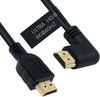 1m  vinklad HDMI 2.1 UHD 8K 60Hz 4K 120Hz 48Gbps Dynamic HDR eARC Game Mode VRR Dolby ATMOS guldpläterad
