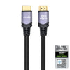 CERTIFIED CABLES 1m Ultra High Speed HDMI 2.1 8K 60Hz 4K 120Hz 48Gbps Dynamic HDR eARC VRR nylonflätad kabel guldpläterade kontakter
