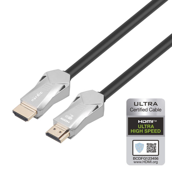 CERTIFIED CABLES 5m Ultra High Speed HDMI 2.1 8K 60Hz 4K 120Hz 48Gbps Dynamic HDR eARC VRR guldpläterade kontakter