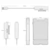 Maiwo K104 5Gbps USB3.1 till 2,5" HDD/SSD SATA III adapter med 10cm kabel USB A och transparent kabinett av plast