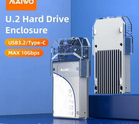 Maiwo K108U Extern kabinett USB-C 3.2 Gen2 10Gbps till 2,5 " U.2 PCIe NVMe SSD