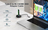 Maiwo USB-C 3.2 Dockingstation för NVMe M.2 SSD 10Gbps