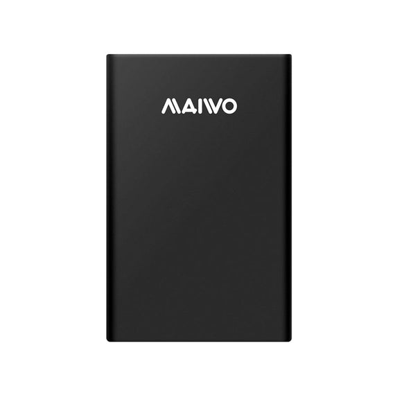 Maiwo K2568G2 USB3.2 Gen2 10Gbps USB-C extern Lagringskabinett upp till 2 TB 2,5 HDD, SSD 7mm, 9,5mm stöd för UASP verktygsfri installation Type C-C kabel