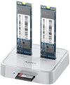 Maiwo K3016SD Dockningsstation för både SATA och NVMe M.2 SSD USB3.2 Gen2 10Gbps med SD Express kortläsare