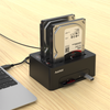 Maiwo K3082CR USB3.1 GEN1 5Gbps Dockningsstation, 2st SATA HDD SDD 14TB med stöd för UASP, Stöd för SATAIII 6Gbps, kloning, kortläsare, USB hub