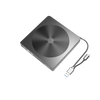 Maiwo Slim extern USB DVD/CD spelare både USB-C och USB-A Extern optisk enhet