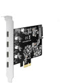 Maiwo KC019 PCI Express x1 kort till 4 externa USB-C 3,1 5Gbps