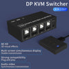 KVM Switch 4 PC till 1xDP 4K 60Hz och 4xUSB HDCP 2.2 för Xbox, PS5 och laptop