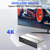 NÖRDIC KVM Switch 2x2 HDMI 4K60Hz 3xUSB3.0 Audio EDID