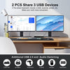 KVM Switch 2x2 HDMI 4K60Hz 3xUSB3.0 Audio EDID