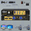KVM 2x2 switch Dual MST Monitor Displayport 4K60Hz