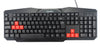 KIT1, komplett starter gamingkit 4-i-1, Tangentbord, Mus, Headset, Musmatta, svart med detaljer i rött