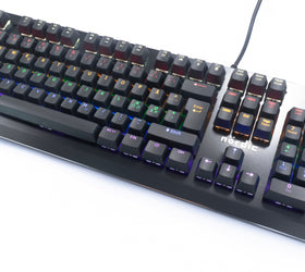 RGB kit 3-i-1, Mekaniskt RGB-tangentbord Xinda Blue switch, RGB-mus, musmatta