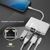 Lightning adapter 1 till 4 portar 1xHDMI 1x RJ4510/100Mbps 1xUSB A 3.1 och 1 x Lightning laddningsport