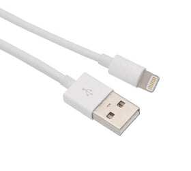 Lightning kabel (Non MFI) USB A 2m vit 5V 2,1A för Iphone och Ipad