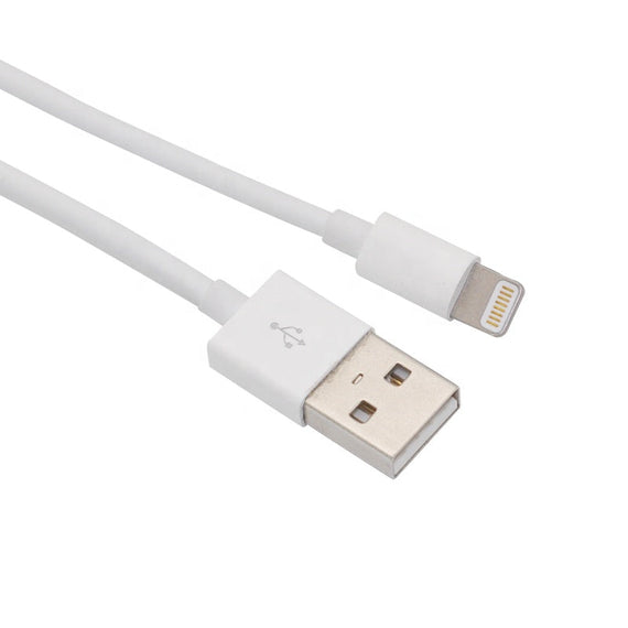 Lightning kabel (Non MFI) USB A 5m vit 5V 2,1A för Iphone och Ipad
