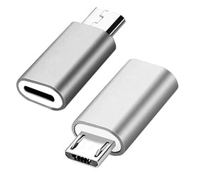 Lightning till Micro USB Adapter space grey metal