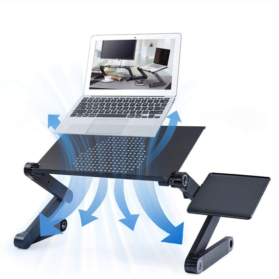 notebook hållare hopfällbar och justerbar upp till 17" laptopställ bord laptop