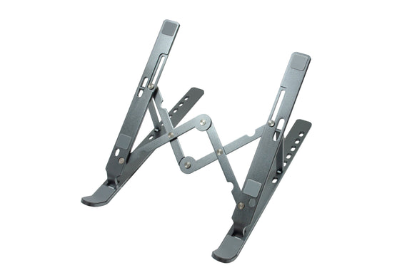 Aluminium ställ justerbar ihopfällbar för bärbar surfplattor och mobiltelefoner laptop hållare stativ Space Grey