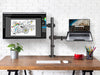 NÖRDIC Monitorarm och bärbar datorhållare monitor 13-27" 8kg bärbar 15,6" monitorfäste