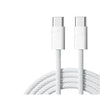 0,5m USB 2.0 USB-C till C kabel 2,4A 480Mbps 60W för iPhone 15/15 Pro/15 Plus/15 Pro Max vit