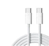 NÖRDIC 0,5m USB 2.0 USB-C till C kabel 2,4A 480Mbps 60W för iPhone 15/15 Pro/15 Plus/15 Pro Max vit