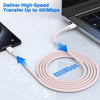 1m USB 2.0 USB-C till C kabel 2,4A 480Mbps 60W för iPhone 15/15 Pro/15 Plus/15 Pro Max rosa